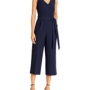 VINCE CAMUTO Navy Sleeveless Jumpsuit